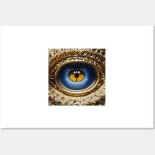 Beautiful Eye of Owl Goddess Posters and Art